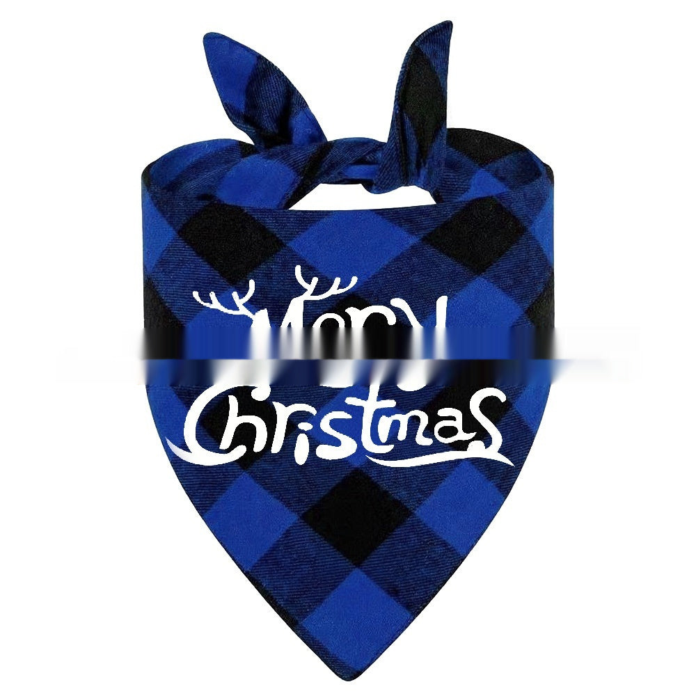 Wan Christmas Pet Triangle Plaid