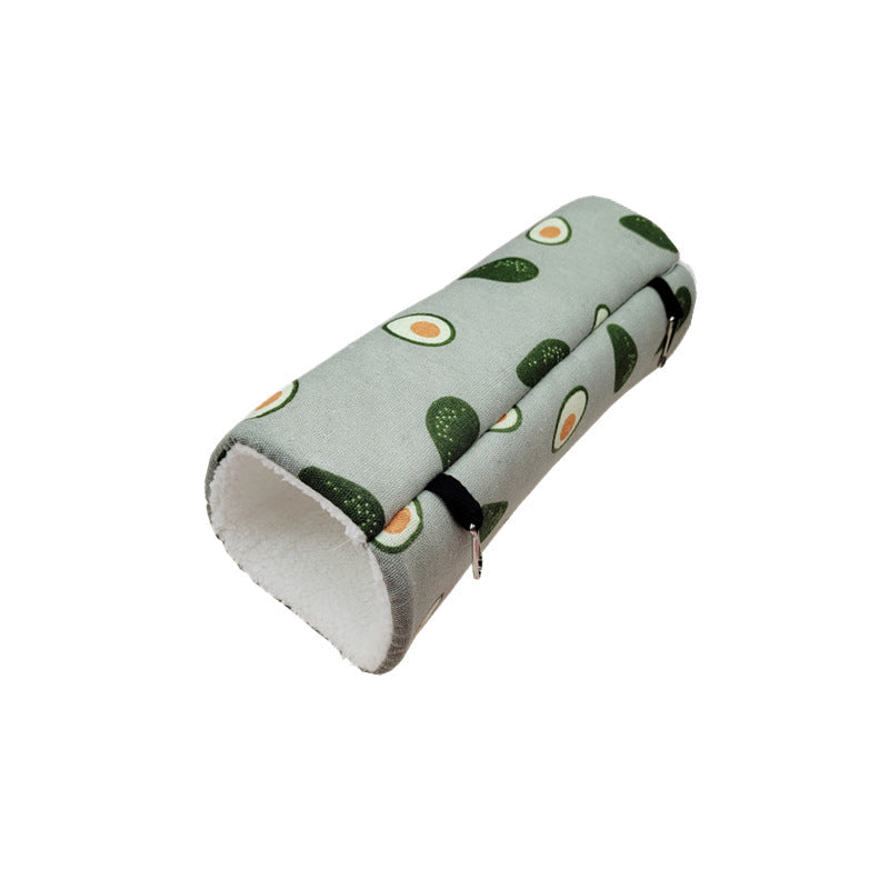 Sugar Glider Ferret Dutch Pig Flower Branch Mouse Guinea Pig Super Soft Plush Tunnel Nest