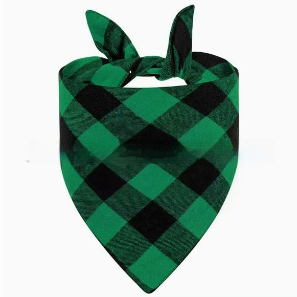 Wan Christmas Pet Triangle Plaid