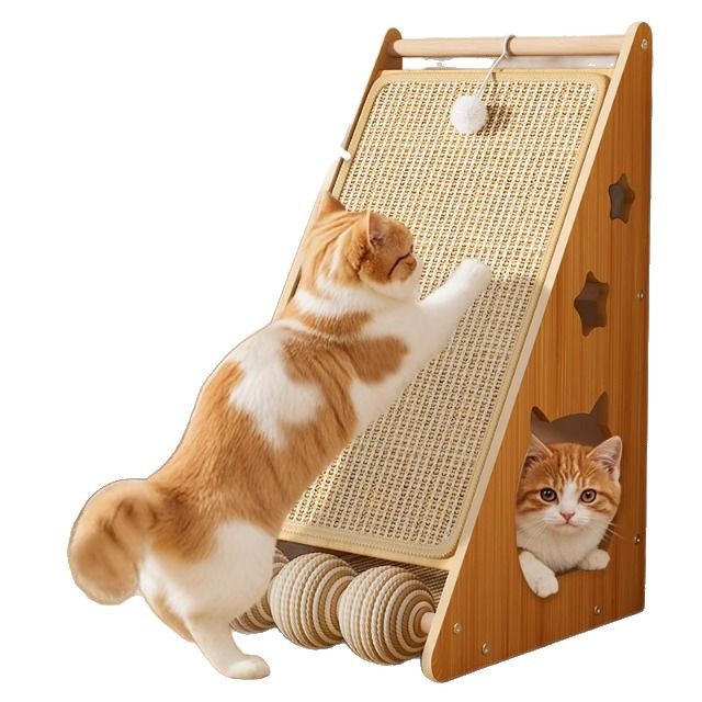 Vertical Wear-resistant Non-chip Wall-sticking Cat Scratch Board