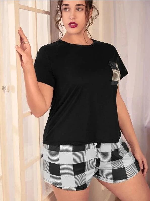 Shorts Plus-sized Plus Size Women's Pajamas