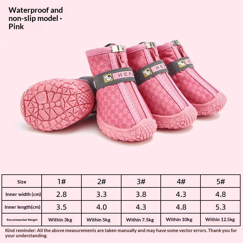 Waterproof Non-slip Breathable Rain Boots For Pet Dogs