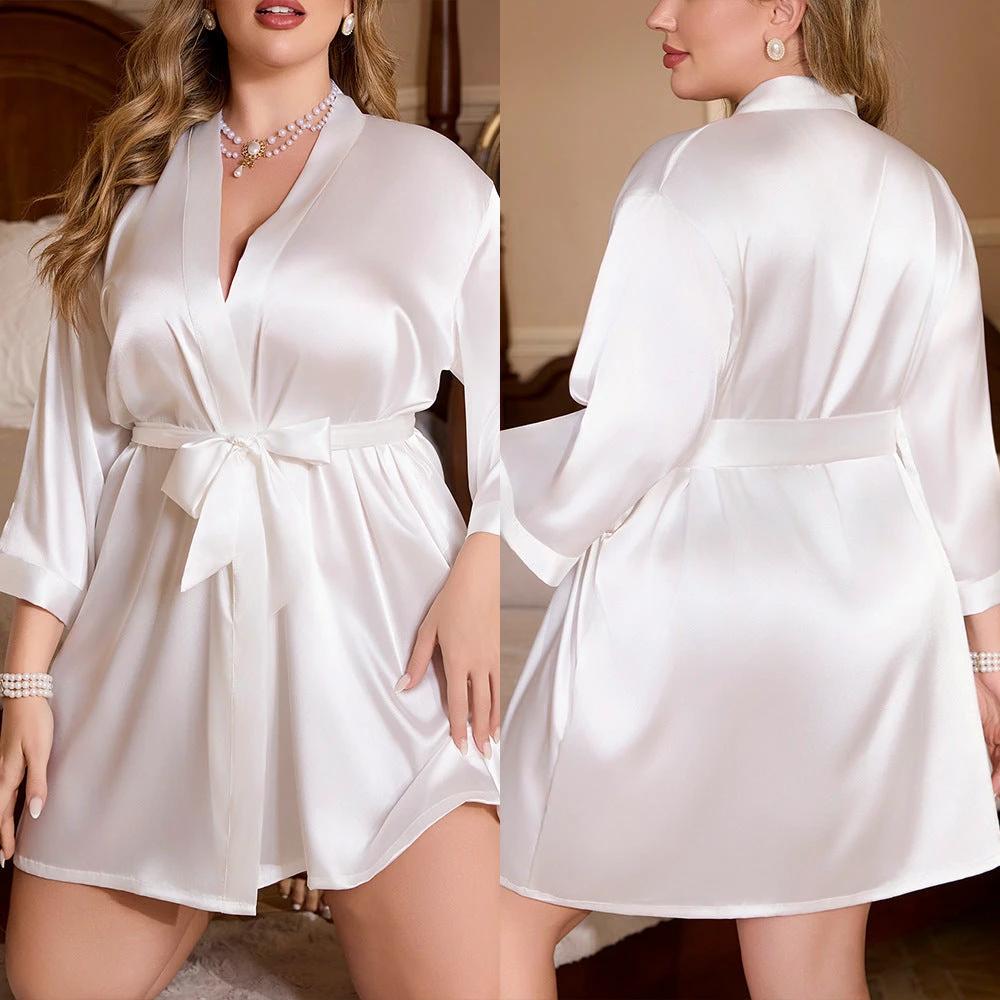 Women's Plus Size Night-robe Loose And Comfortable