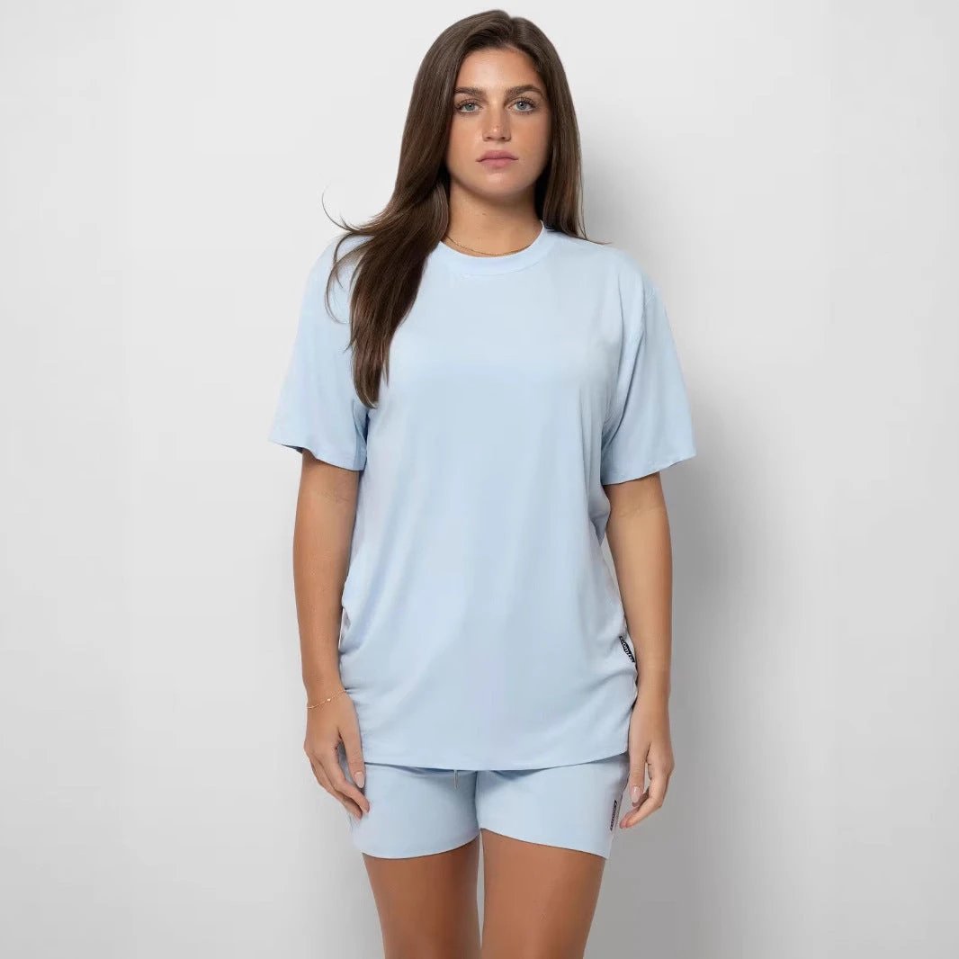 Women's Plus Size Loose Casual Summer Short-sleeved Home Wear Suit