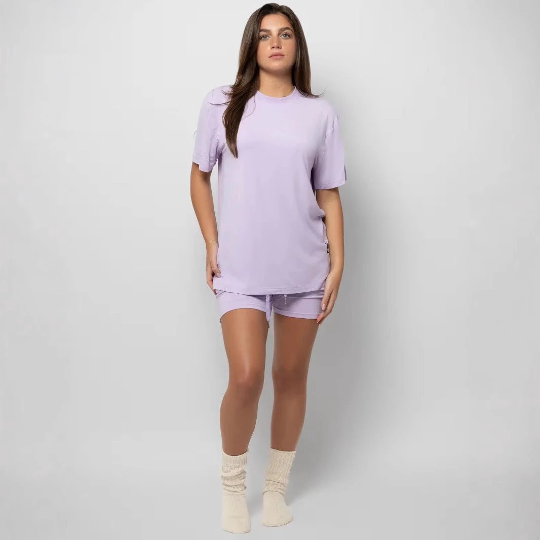 Women's Plus Size Loose Casual Summer Short-sleeved Home Wear Suit