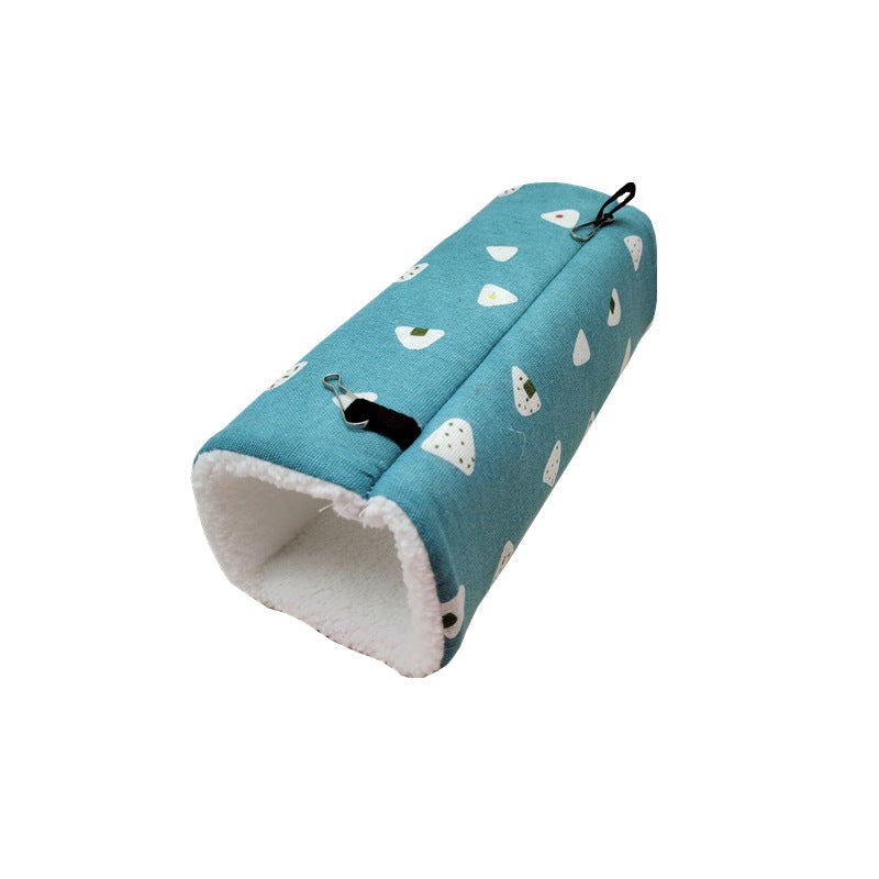 Sugar Glider Ferret Dutch Pig Flower Branch Mouse Guinea Pig Super Soft Plush Tunnel Nest