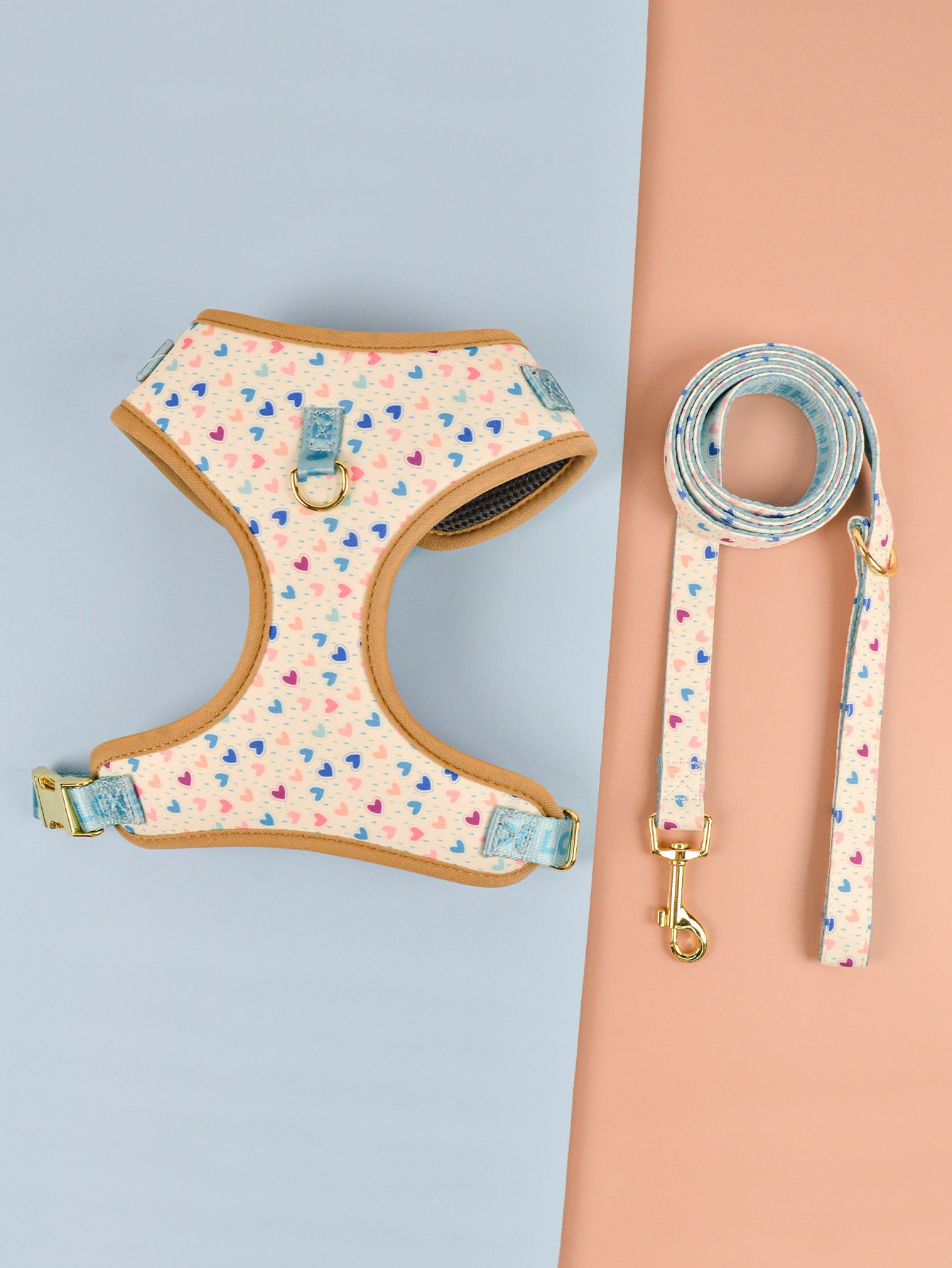 Summer Cute Pet's Chest-back Haulage Rope Package Suitable For Medium And Large Pet Dogs