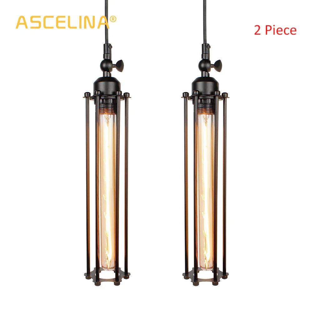 DecorBites™ Industrial Pendant Light: Vintage Retro Hanging Lamp for Restaurant and Home Decor