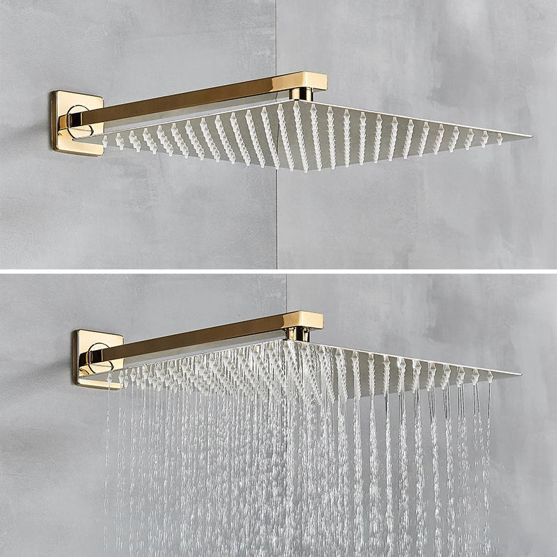 DecorBites™ Gold Digital Display Shower System with Tub Spout