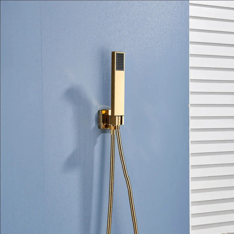 DecorBites™ Gold Digital Display Shower System with Tub Spout