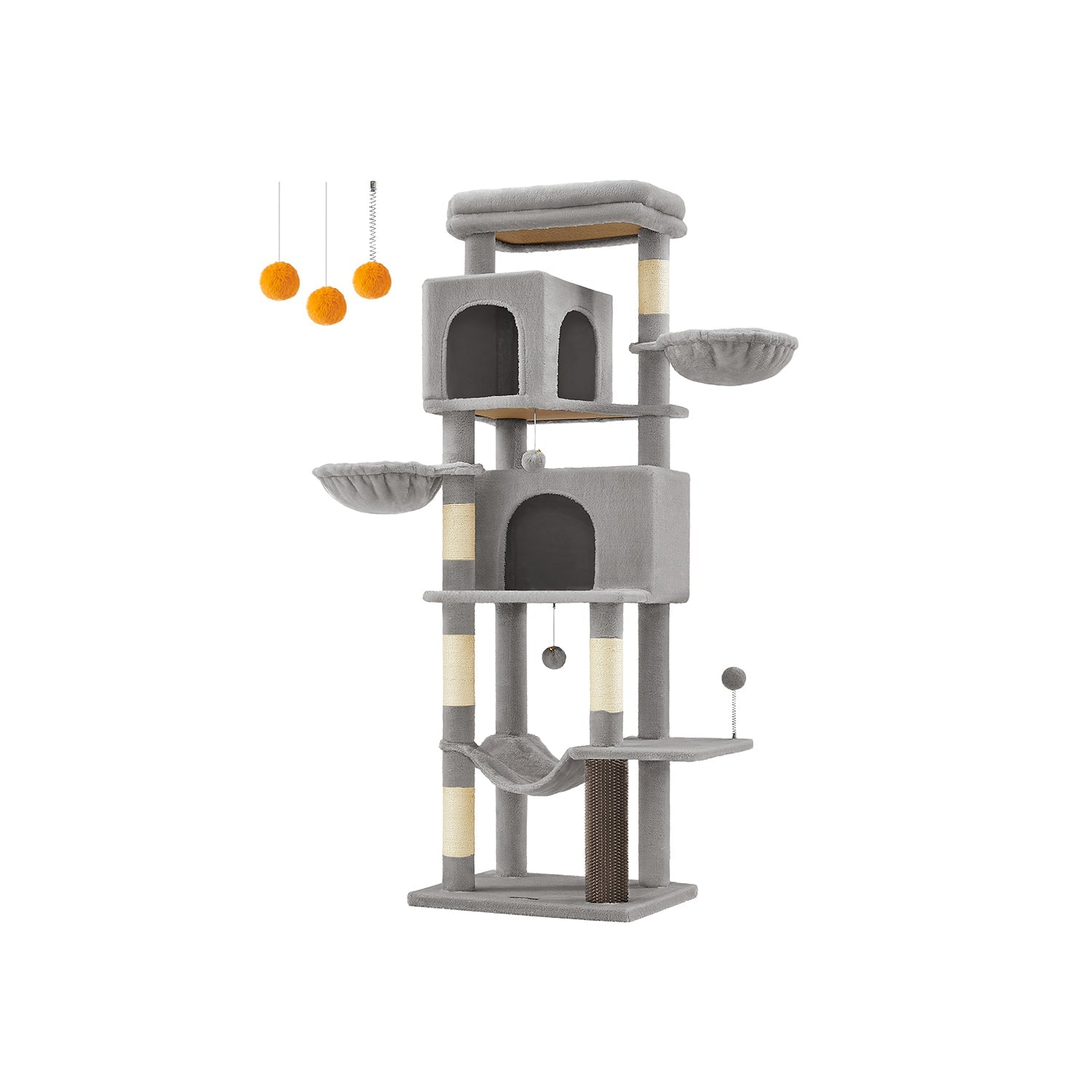 69-Inch Tall Cat Tree for Indoor Cats