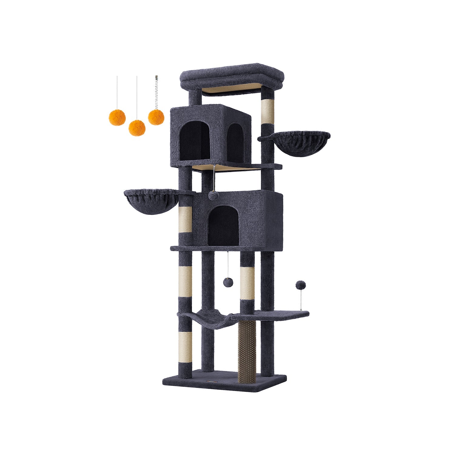 69-Inch Tall Cat Tree for Indoor Cats