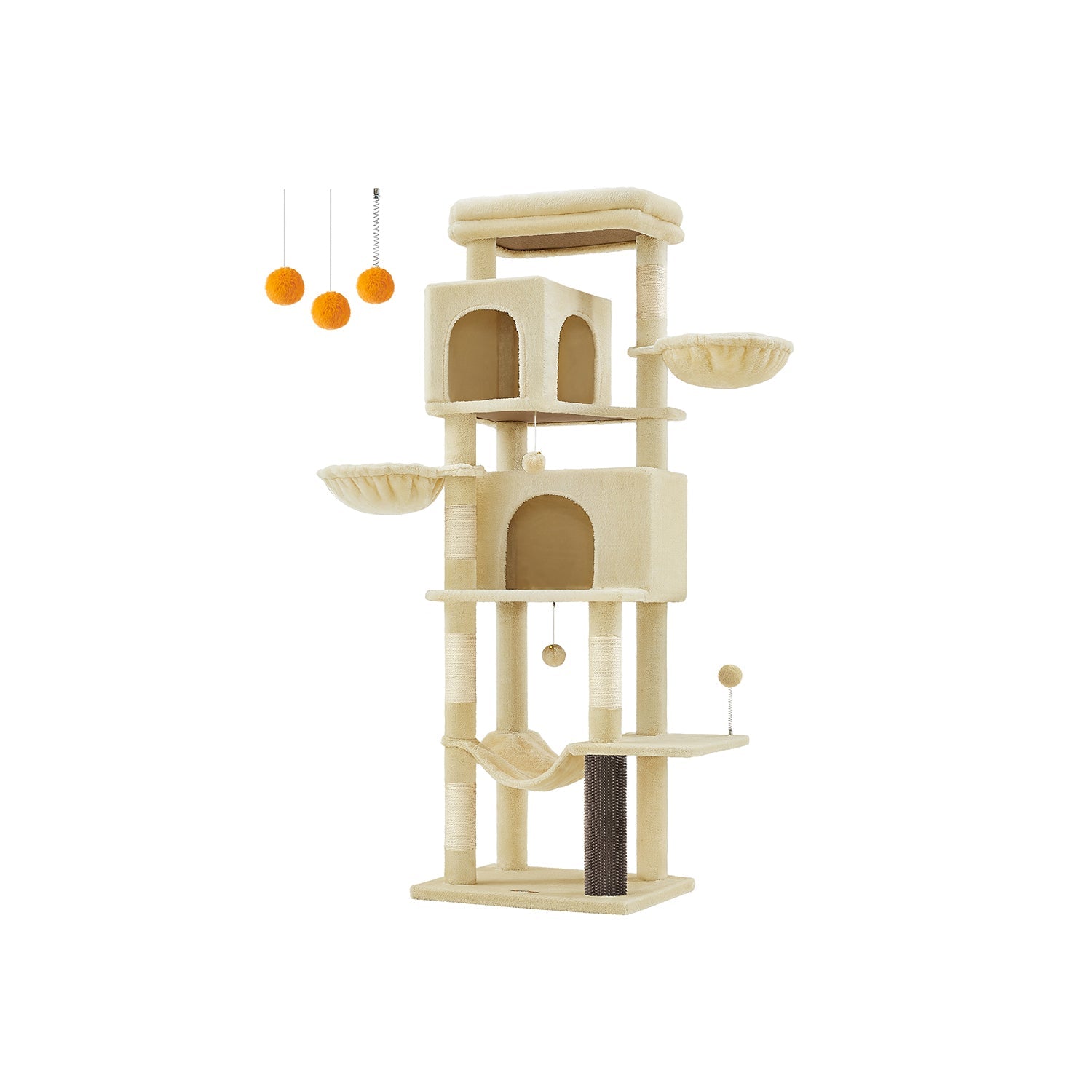 69-Inch Tall Cat Tree for Indoor Cats