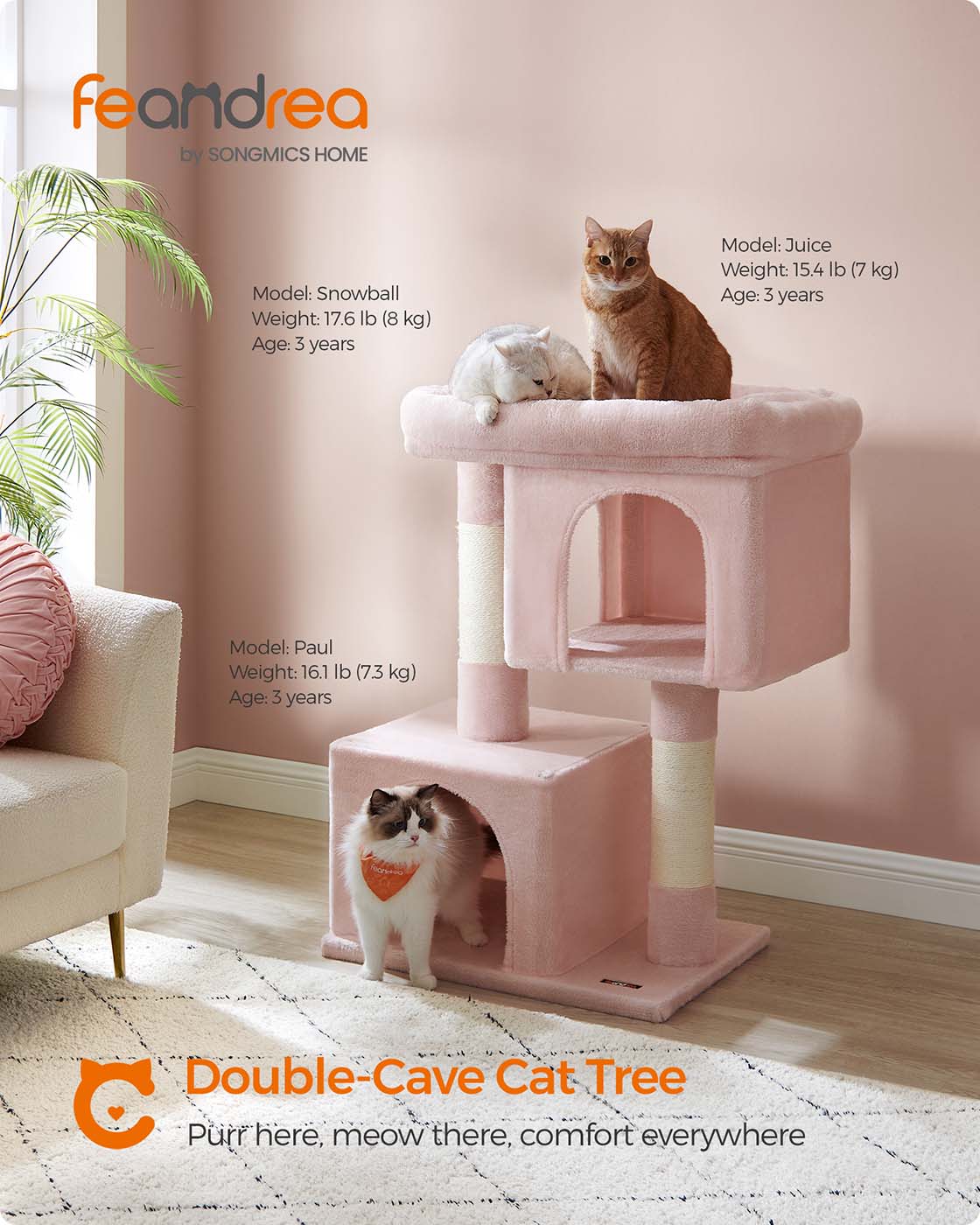 39.8-Inch Cat Tower for Extra Large Cats up to 44 lb