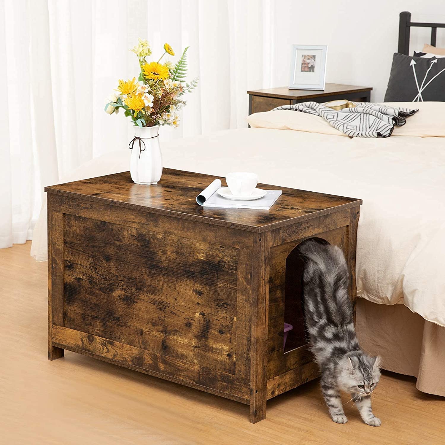 Cat Litter Box Enclosure, Hidden Cat Litter Box Furniture