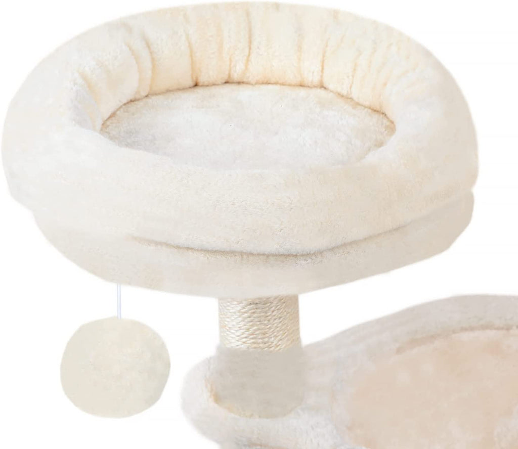 Cat Tree Tower with Luxury Condo, Basket Hammock