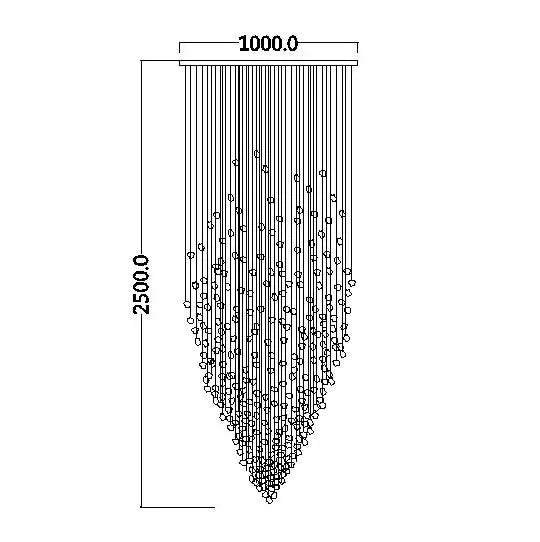 DecorBites™ Luxe Crystal Chandelier: Modern Staircase & Lobby LED Lighting with Long Hallway Design