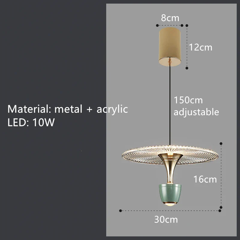 DecorBites™ LED Acrylic Pendant Lights for Dining Room, Bar, and Bedside