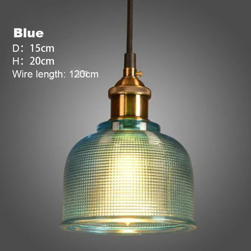 DecorBites™ Glass Pendant Lights with E27 Holder for Dining Room, Bedroom, Bar, Café Décor