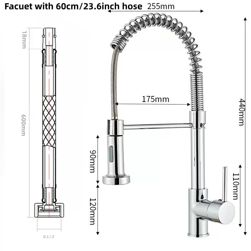 DecorBites™ Gourmet Faucets Mixer Tapware for Kitchen Bathroom Sink Washbasin
