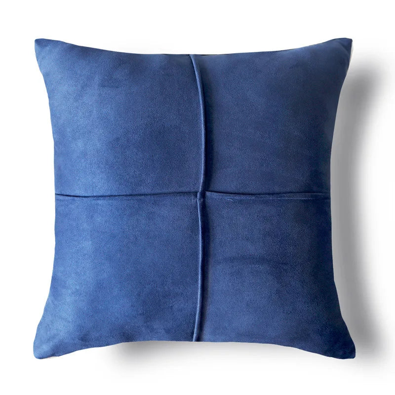 DecorBites™ Luxe Blue Tufted Pillowcase Embroidered Decor for Home Sofa 45x45cm 30x50cm