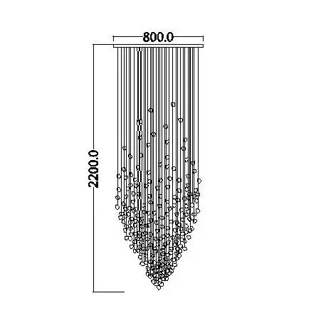 DecorBites™ Luxe Crystal Chandelier: Modern Staircase & Lobby LED Lighting with Long Hallway Design
