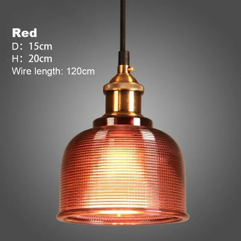 DecorBites™ Glass Pendant Lights with E27 Holder for Dining Room, Bedroom, Bar, Café Décor