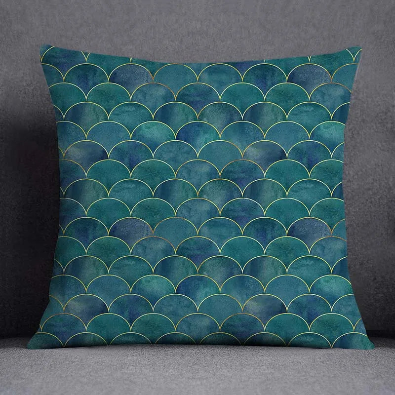 DecorBites™ Leaf Pattern Pillowcase: Nordic Style Sofa Cushion Cover for Home Decor & Bedding