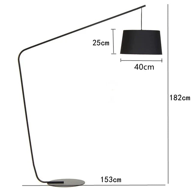 DecorBites™ LED Fishing Floor Lamp - Remote Control, Study, Bedroom, Living Room Lighting