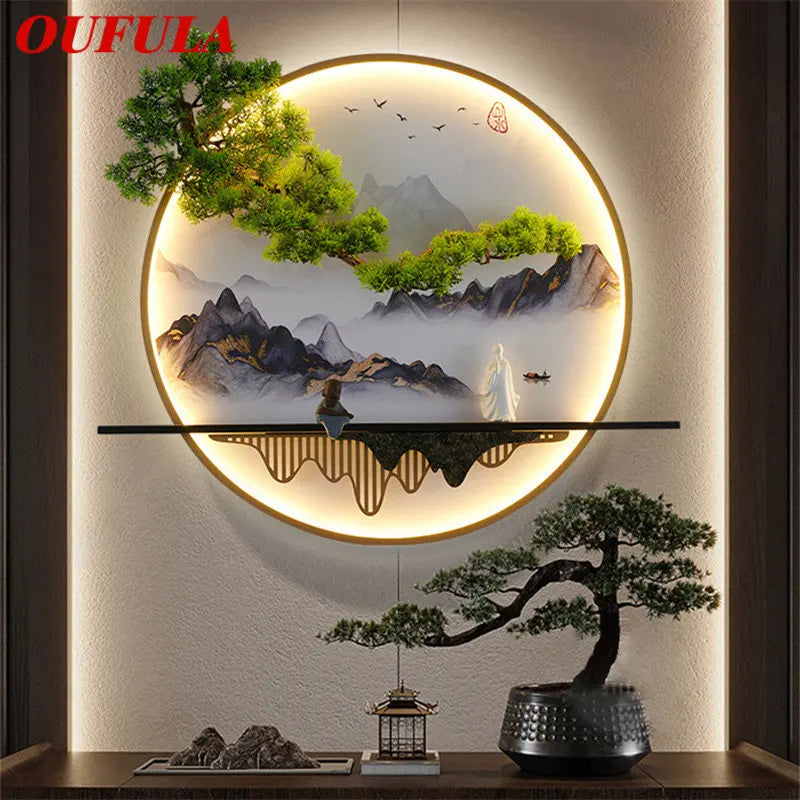 DecorBites™ Landscape Mural Sconces Lamp LED for Home Living Bedroom