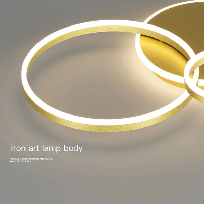 DecorBites™ LED Ceiling Chandelier Rings Pendant Light - Minimalist Home Lighting