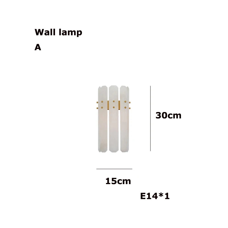 DecorBites™ Gold Chrome LED Alabaster Chandelier for Dinning Room