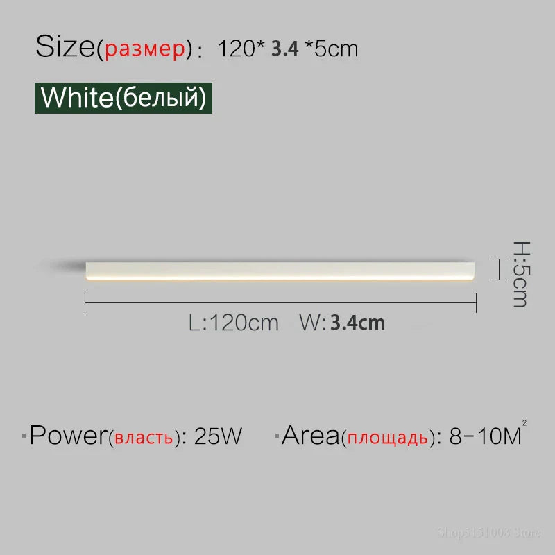 DecorBites™ Linear LED Ceiling Light for Living Room Bedroom Aisle Balcony Dining Minimalist Lustre