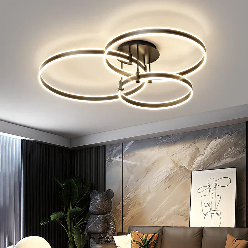 DecorBites™ LED Acrylic Chandeliers Up/Down Lights Lusters for Living Room Bedroom Home Decor