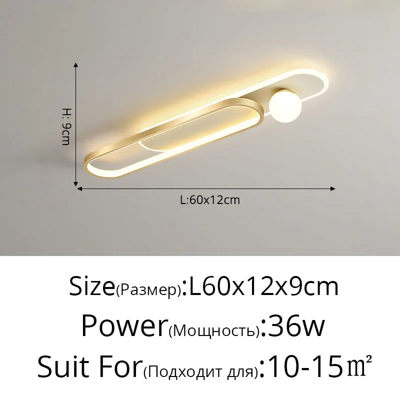 DecorBites™ LED Aisle Light Chandelier for Home Indoor Lighting Bedroom Porch Corridor Decor