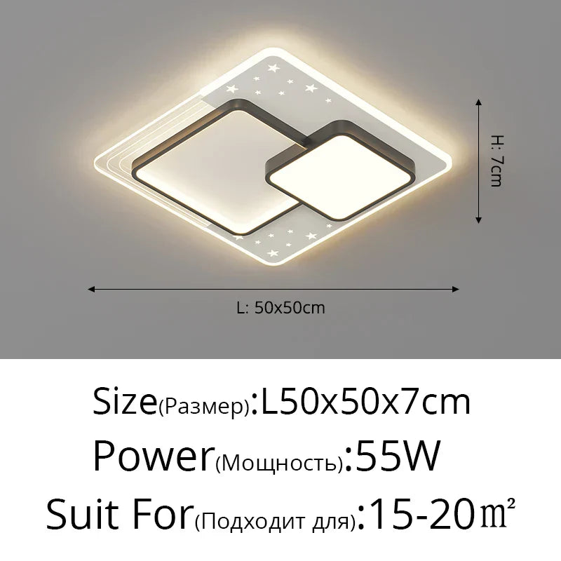 DecorBites™ LED Chandelier: Modern Living Room Bedroom Dining Room Kitchen Lighting