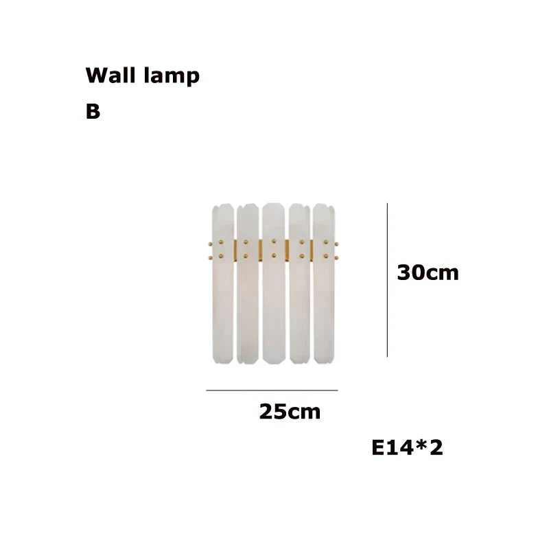 DecorBites™ Gold Chrome LED Alabaster Chandelier for Dinning Room