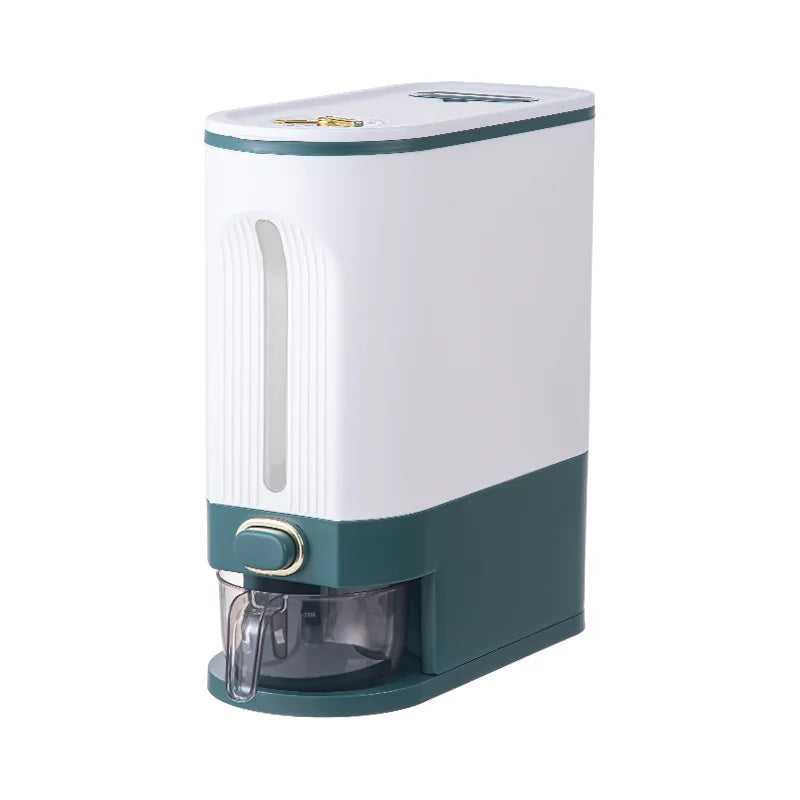 DecorBites™ Large Capacity Rice Dispenser Kitchen Grain Container Moisture Proof Cereal Storage Box