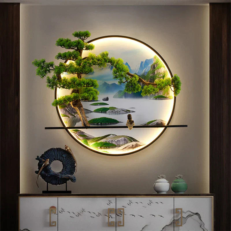 DecorBites™ Landscape Mural Sconces Lamp LED for Home Living Bedroom