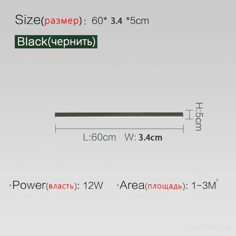 DecorBites™ Linear LED Ceiling Light for Living Room Bedroom Aisle Balcony Dining Minimalist Lustre