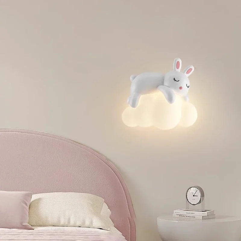 DecorBites™ Kids LED Bear Wall Lamps - Modern Princess Boy Girl Bedroom Lights
