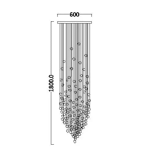 DecorBites™ Luxe Crystal Chandelier: Modern Staircase & Lobby LED Lighting with Long Hallway Design