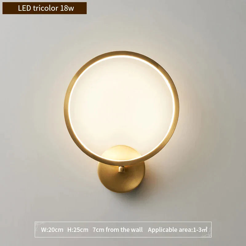 DecorBites™ Gold Crystal Wall Lights: Modern LED Sconce for Bedroom, Living Room & Bathroom