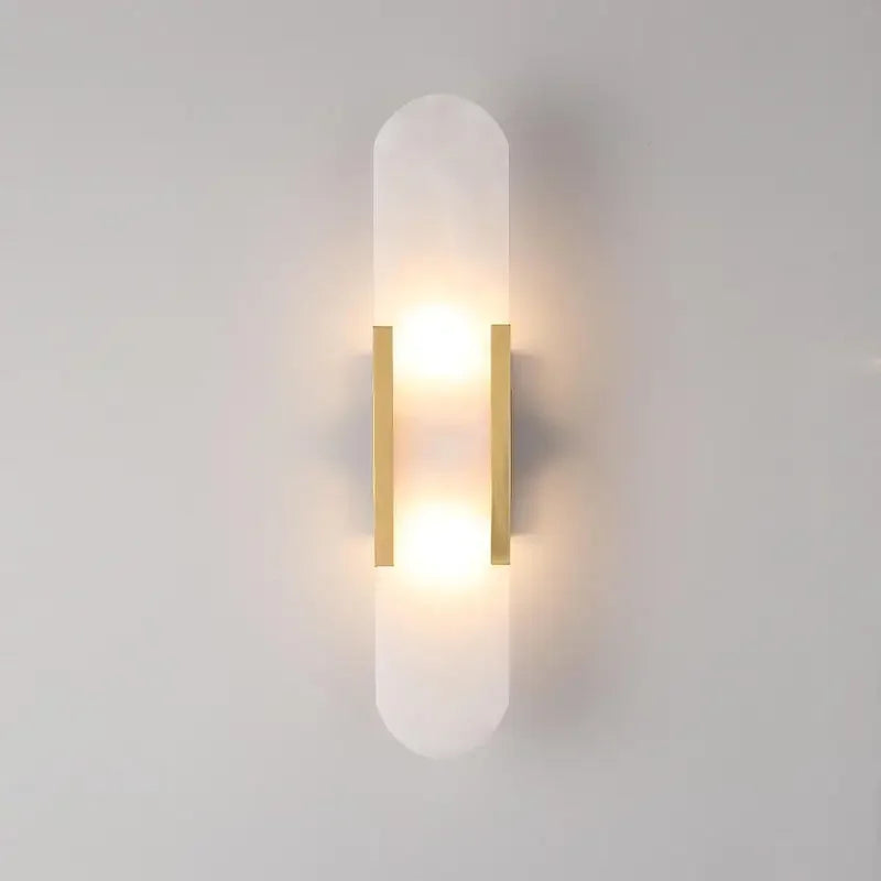 DecorBites™ Linear Marble Chandelier: Modern Circular Alabaster Pendant Light