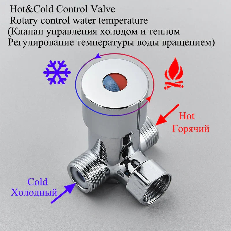 DecorBites™ High Style Smart Sensor Bathroom Basin Faucet Cold Hot Mixer Waterfall Tap