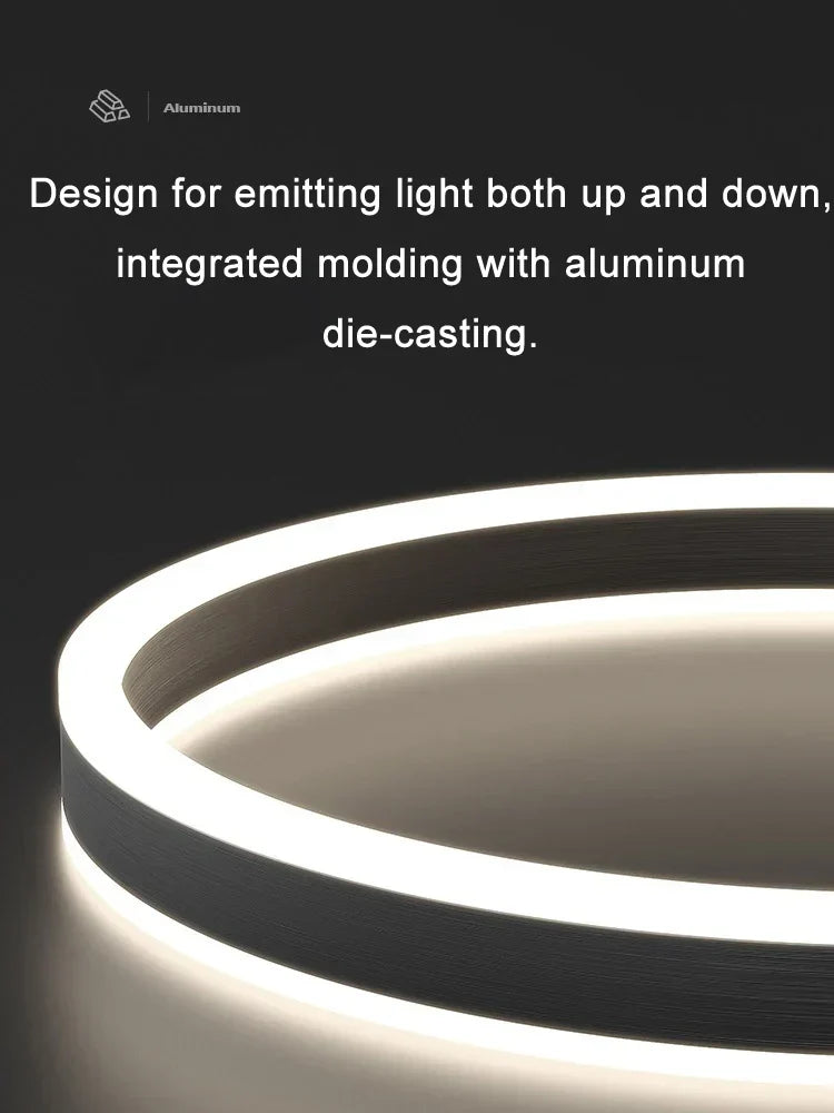 DecorBites™ LED Acrylic Chandeliers Up/Down Lights Lusters for Living Room Bedroom Home Decor