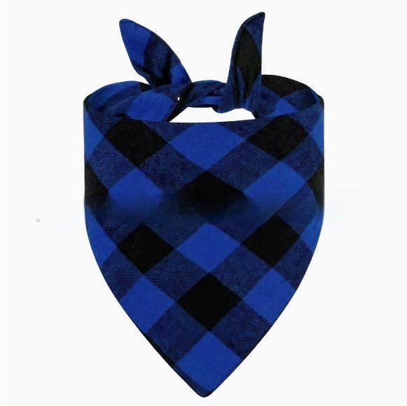 Wan Christmas Pet Triangle Plaid