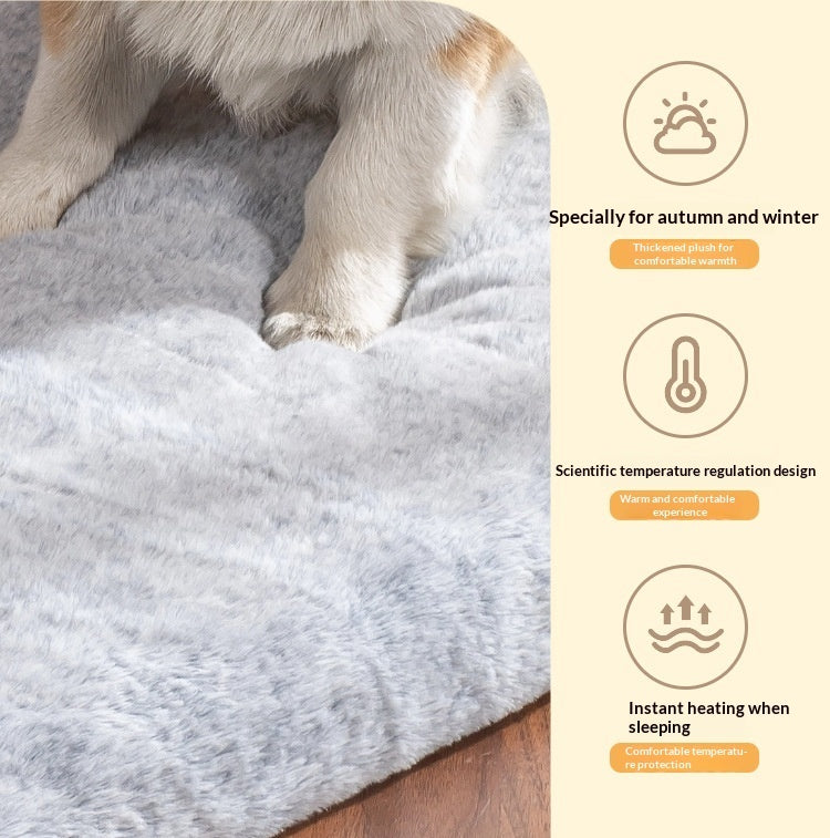Velvet And Thickened Removable And Washable Pet Pad