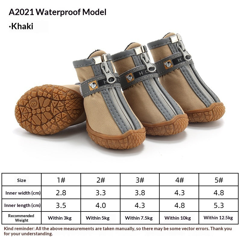 Waterproof Non-slip Breathable Rain Boots For Pet Dogs