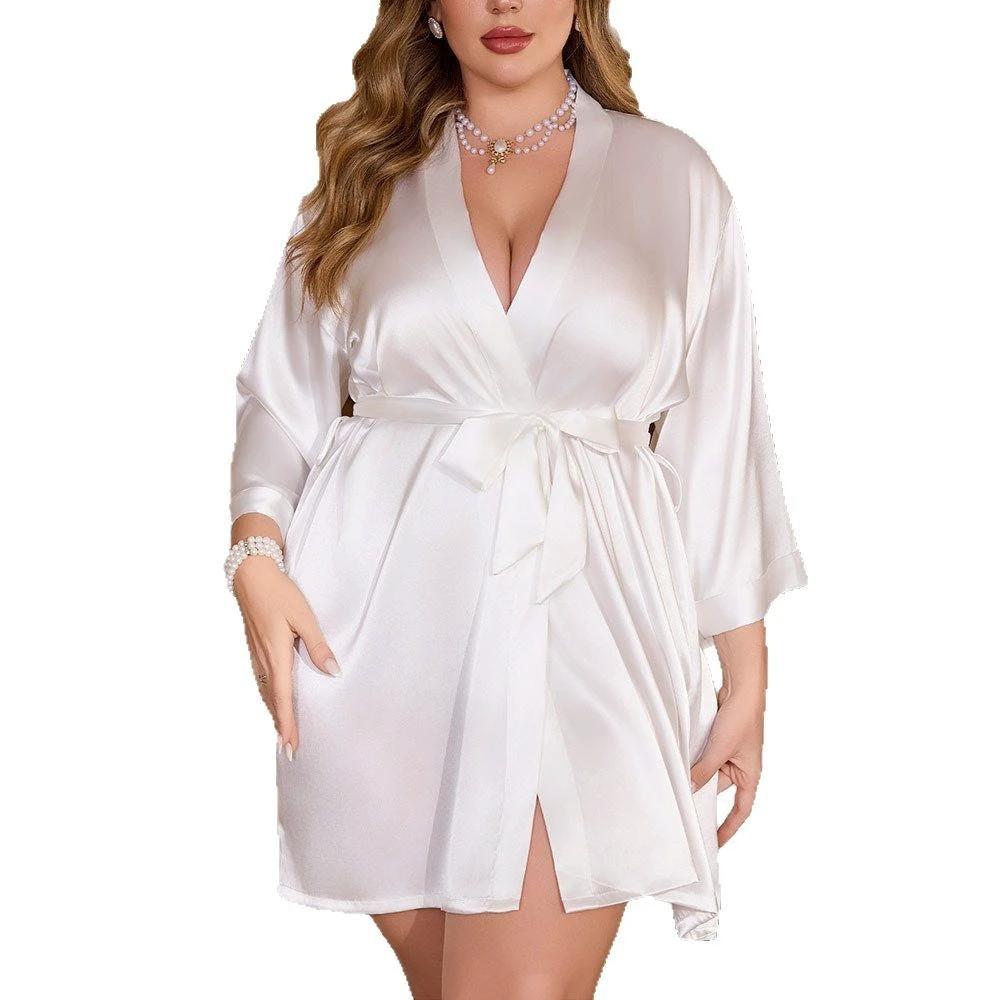 Women's Plus Size Night-robe Loose And Comfortable